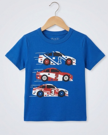 Áo Thun Bé Trai - Hình Ô Tô Đua