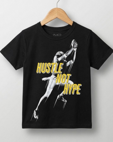 Áo Thun Bé Trai Jordan - Hustle Not Hype