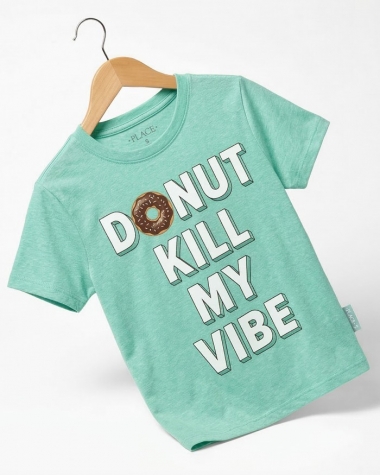 Áo Thun Bé Trai - Donut Kill My Vibe