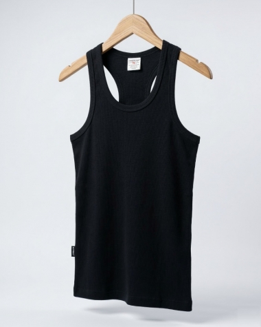 Áo 3 Lỗ Nam Avires USA – Màu Đen