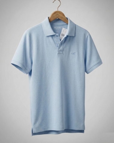 Áo Polo Hollister Light Blue – Form Slim Fit