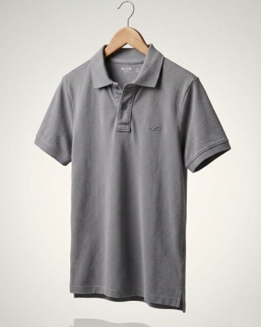 Áo Polo Hollister Slim Fit Xám