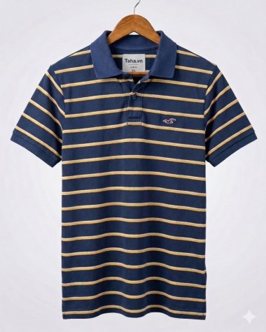 ÁO POLO HOLLISTER SLIM FIT KẺ NGANG