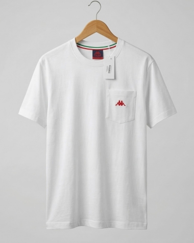 Áo Thun Nam Kappa Xuất Hàn - Màu Trắng