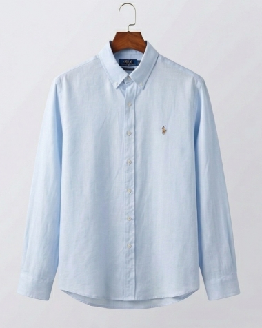 Áo Sơ Mi Ralph Lauren Linen - Xanh Nhạt