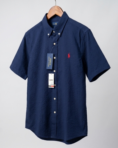 Áo Sơ Mi Nam Ralph Lauren Tay Ngắn - Xanh Đen