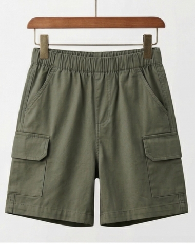 Quần Short Túi Hộp Bé Trai Net – Rêu