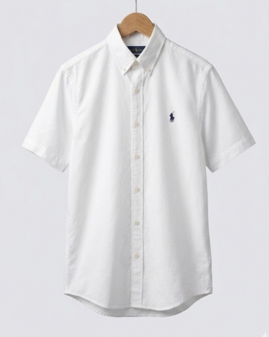 Áo Sơ Mi Nam Ralph Lauren Tay Ngắn Trắng Oxford - Classic Fit