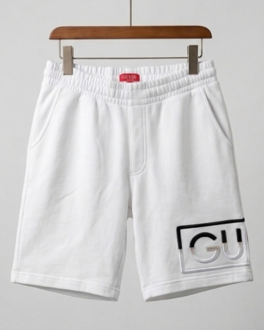Quần Short Nỉ Nam Guess Trắng