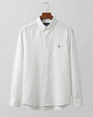 Áo Sơ Mi Nam Ralph Lauren Linen – Trắng