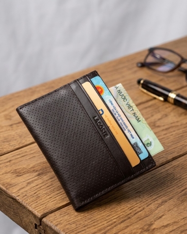 Ví Da Nam Mini Lacoste