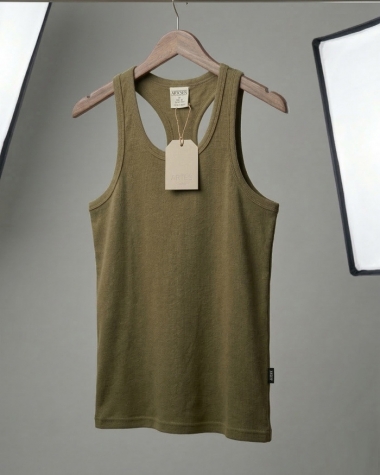 Áo 3 Lỗ Nam Avirex USA - Xanh Rêu