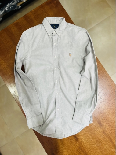 Sơ mi Ralph Lauren Slim Fit xám